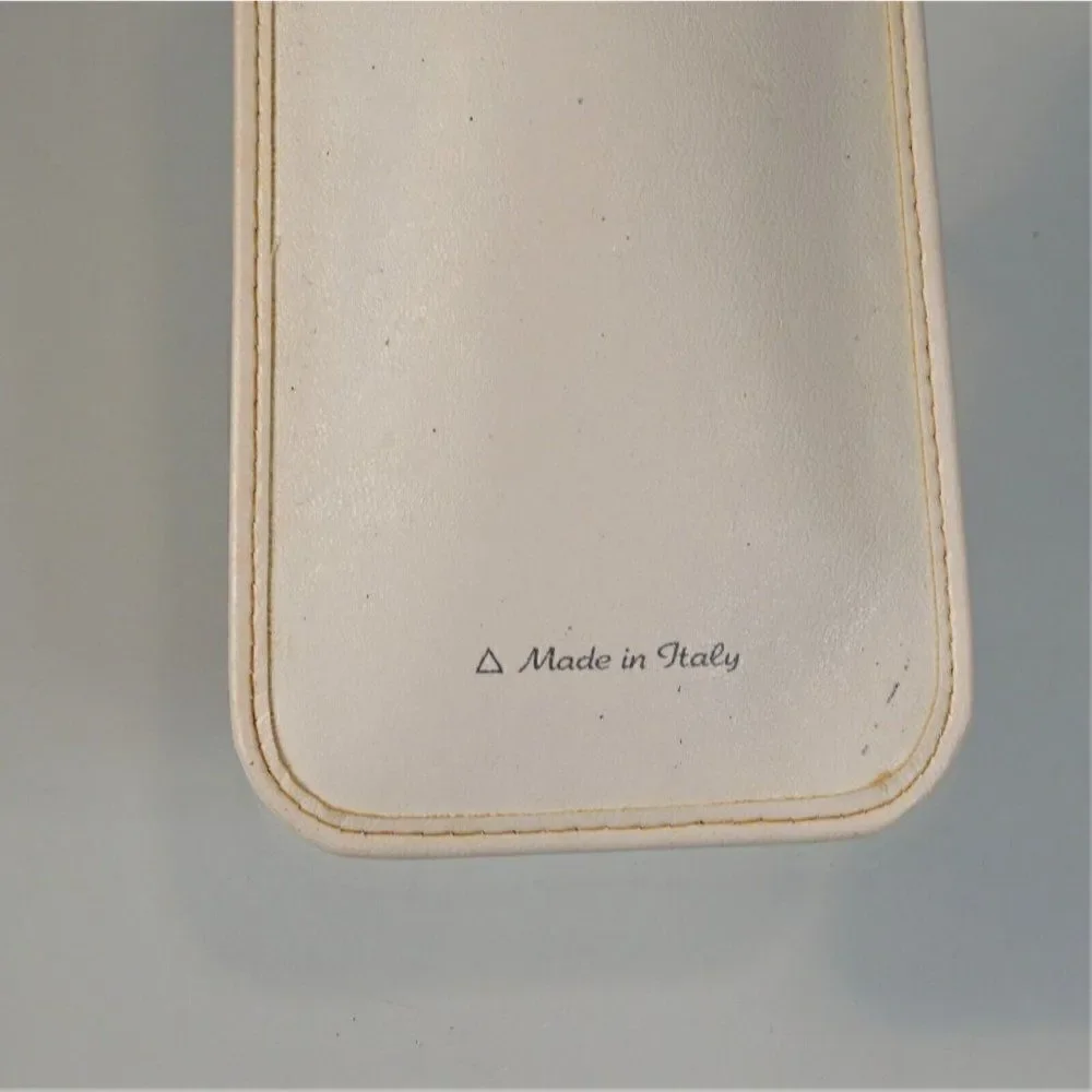 HR Helena Rubinstein Eyeglass Case Vintage 60s Made In Italy Soft Slip